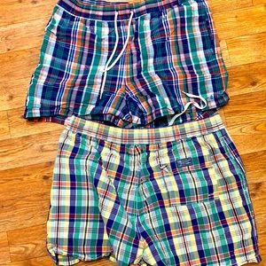 Size medium an large polo by Ralph Lauren swim trunks